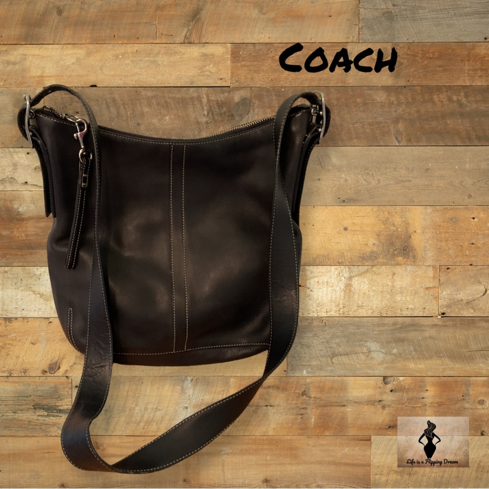 Coach Black Leather Bag